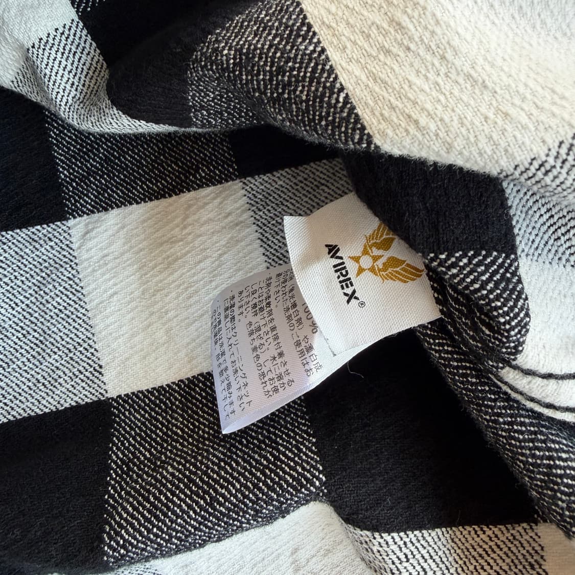 아비렉스 체커보드 플란넬 셔츠 상품이미지8