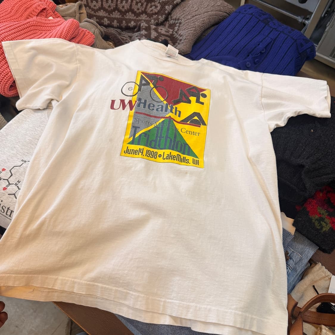 1998 철인 3종 경기 USA 싱글스티치 스포츠 상품이미지1