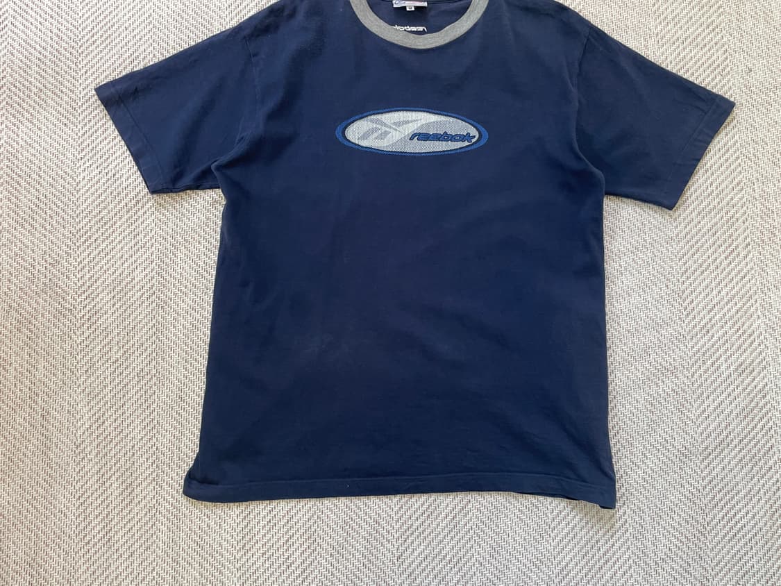 빈티지 reebok 로고 배색 반팔티 상품이미지2