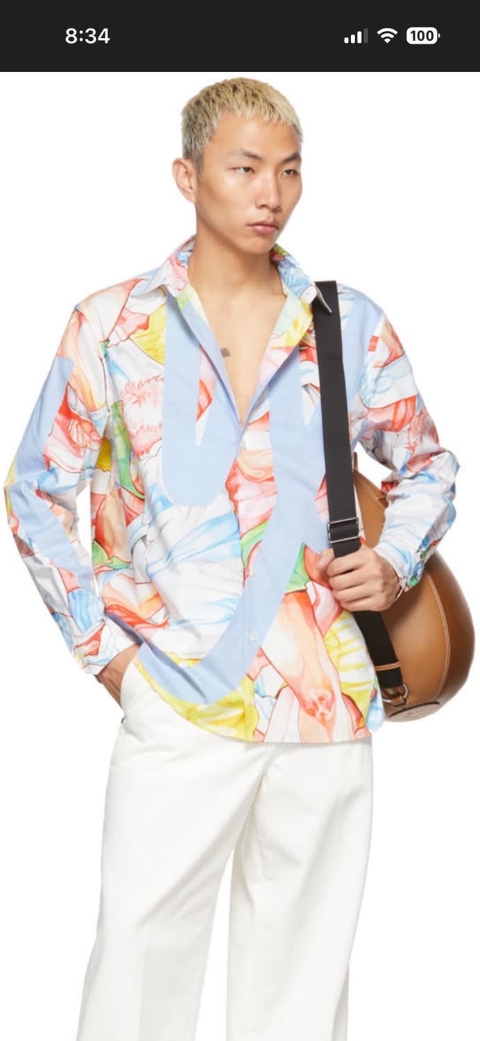 JW Anderson Printed Logo Applique Shirt 상품이미지1