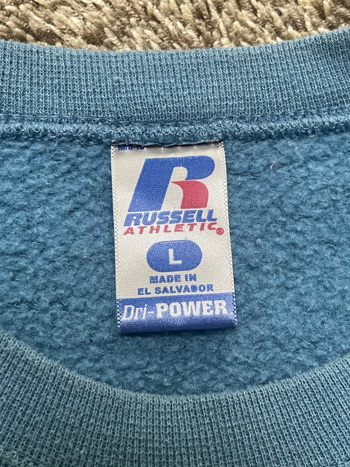 00s russell athletic sweat 러셀스웻 페르시안블루 상품이미지4