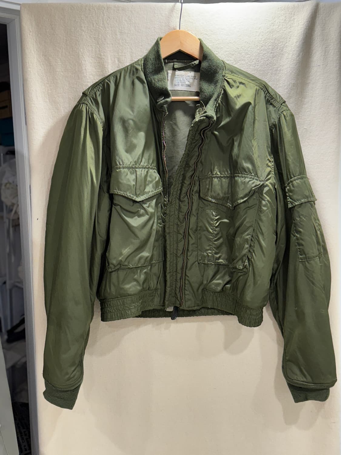 70s USN 미해군 G-8 웹 플라이트 자켓 (40L) 상품이미지1