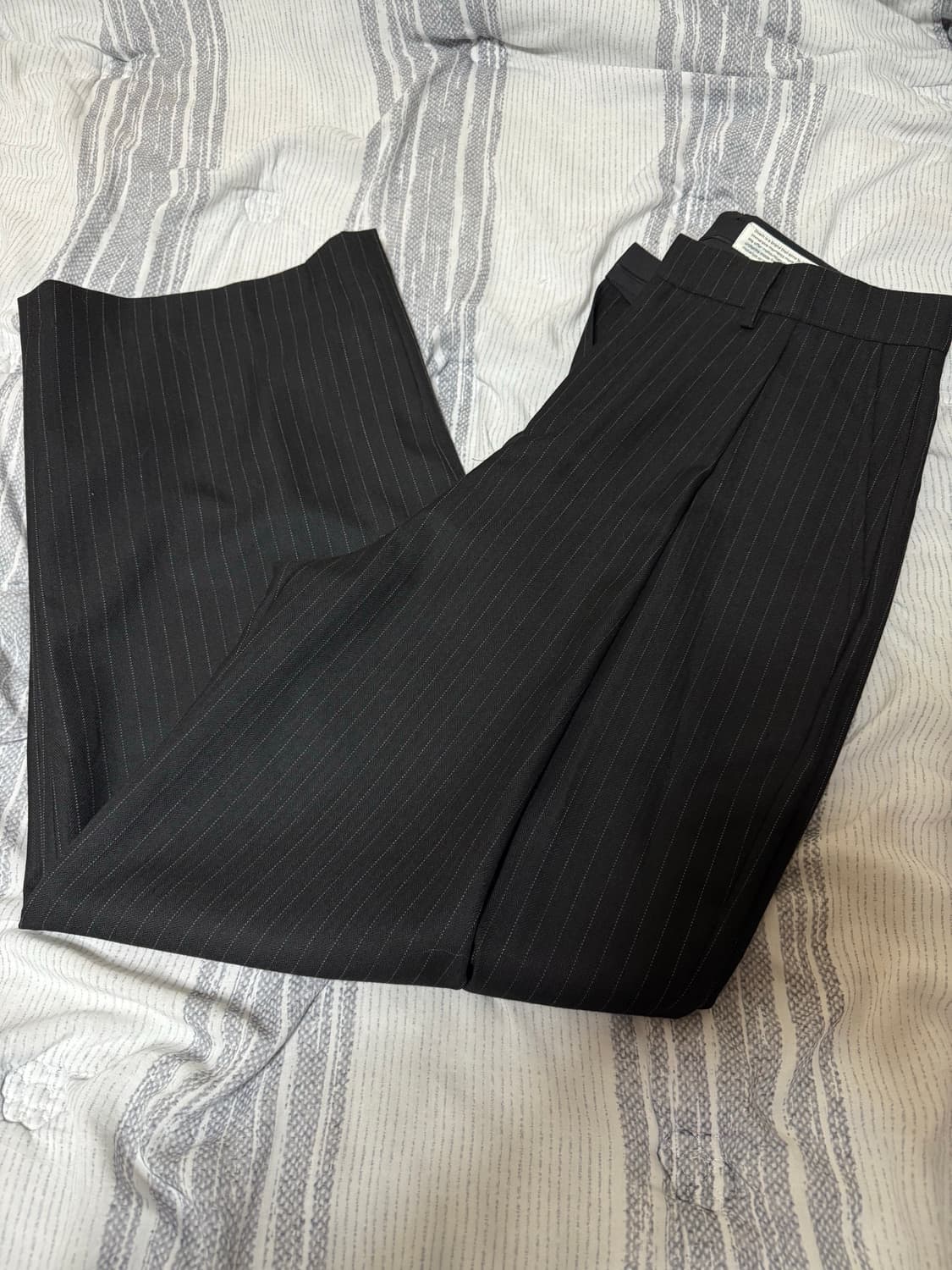 (1) 다이브인 HBT 스트라이프 트라우저 블랙 상품이미지3