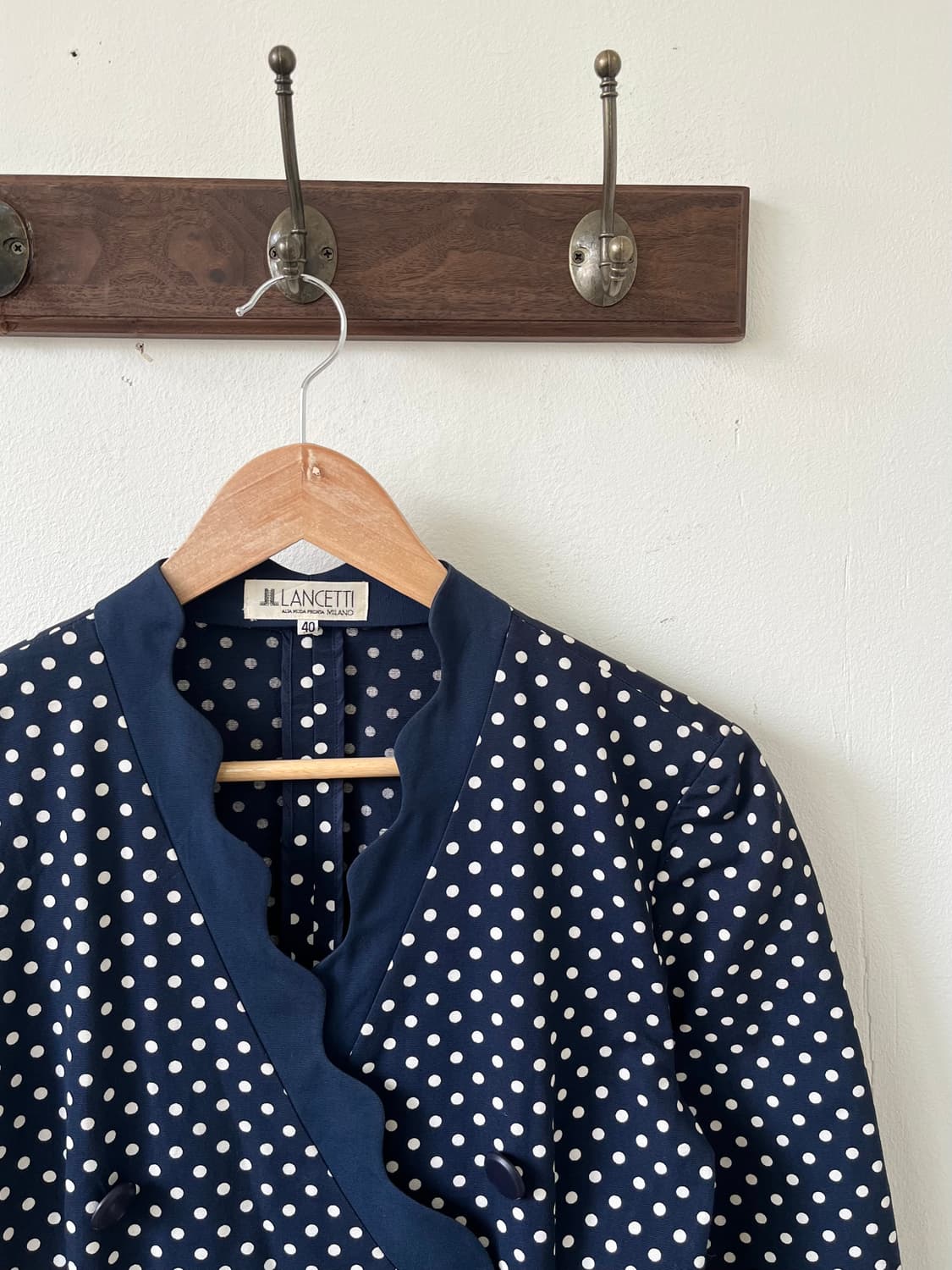 LANCETTI 도트 더블 자켓 상품이미지2