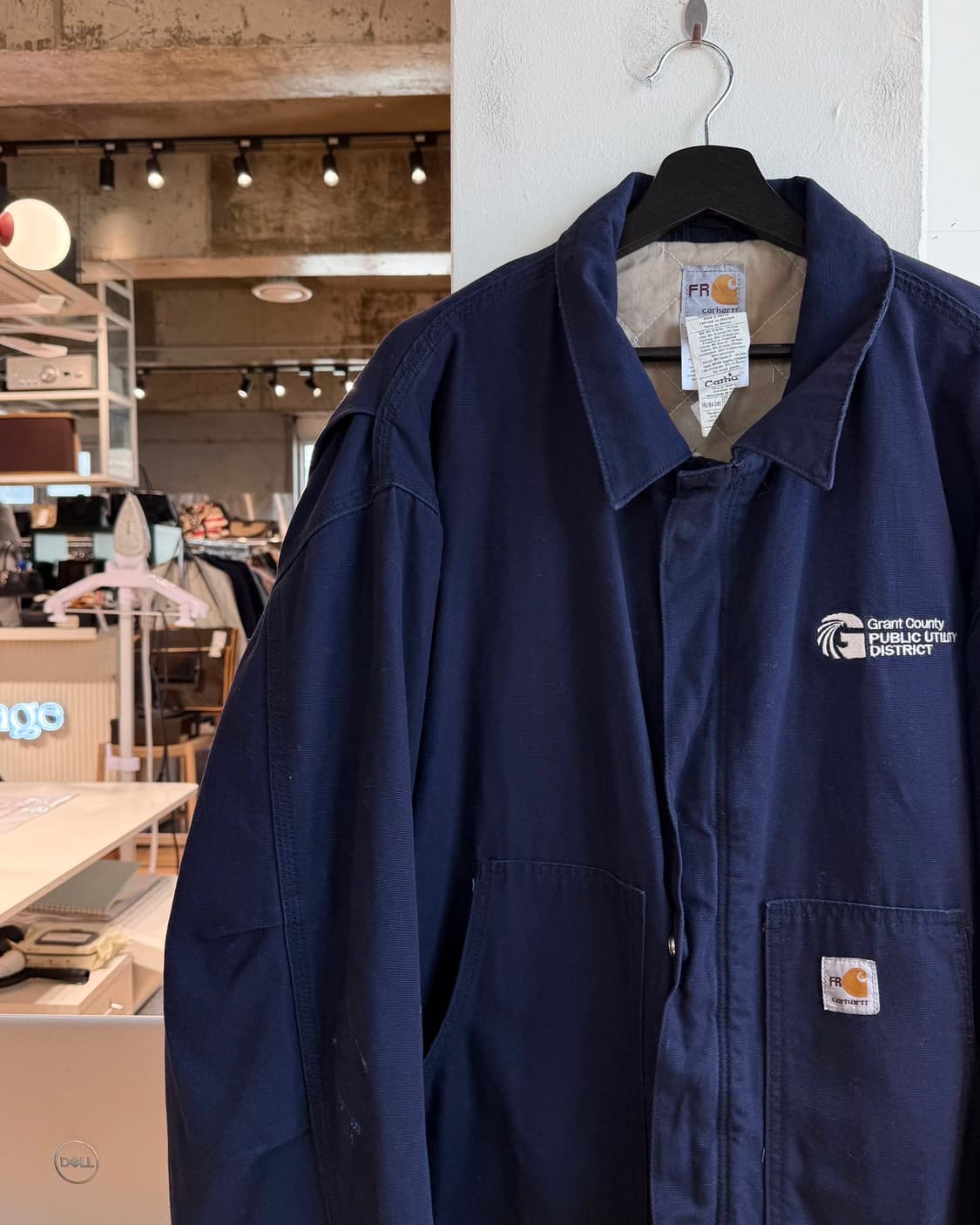 칼하트 FR 네이비 워크 자켓 상품이미지4
