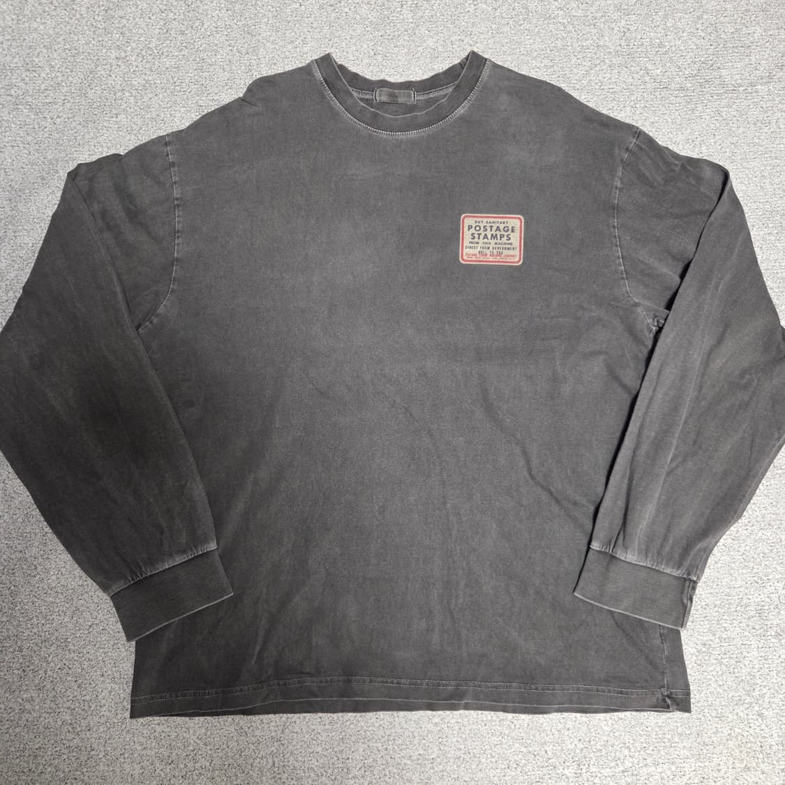 Vintage 피그먼트 긴팔 티셔츠 XL(105) 상품이미지1