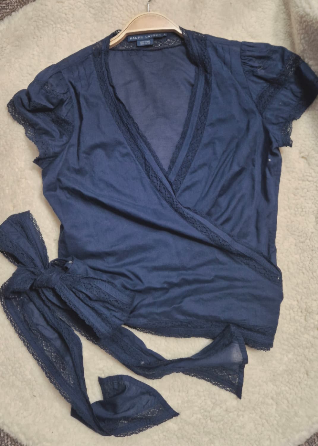 랄프로렌 레이스 랩셔츠 블라우스  상품이미지1