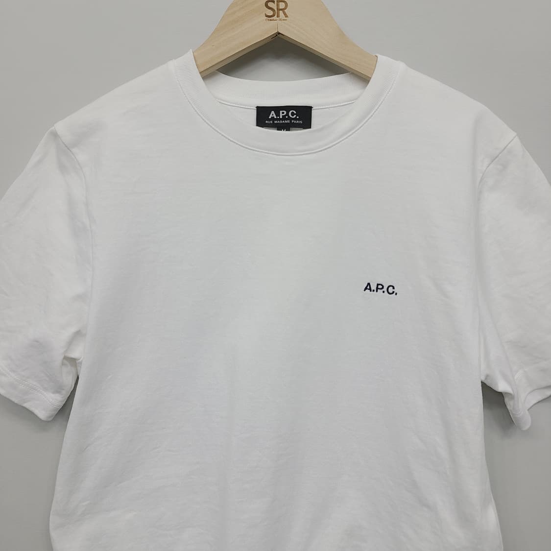[정품] 아페쎄(A.P.C.) 박시 마이크로 로고 크롭 티셔츠(M/90) 상품이미지3