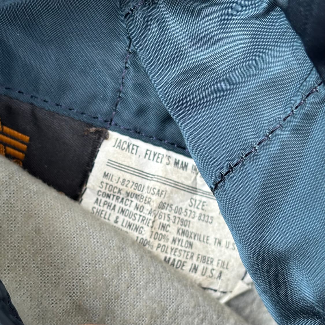 90년대 미국 알파 인더스트리 ma1 상품이미지7