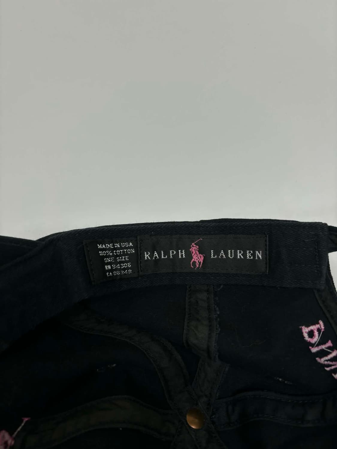 폴로 랄프로렌 핑크 포니 볼캡 made in usa 상품이미지5