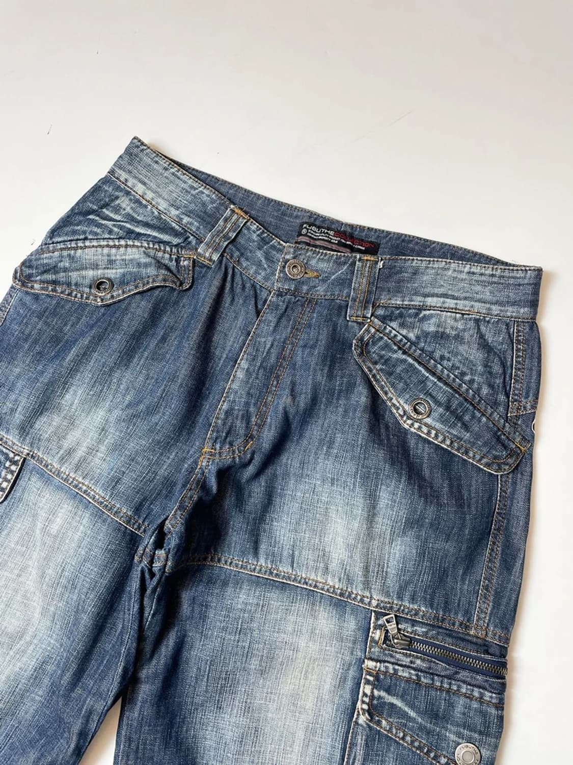 푸부 FUBU 00's 멀티포켓 카고 데님 버뮤다 팬츠 PN9625 상품이미지2