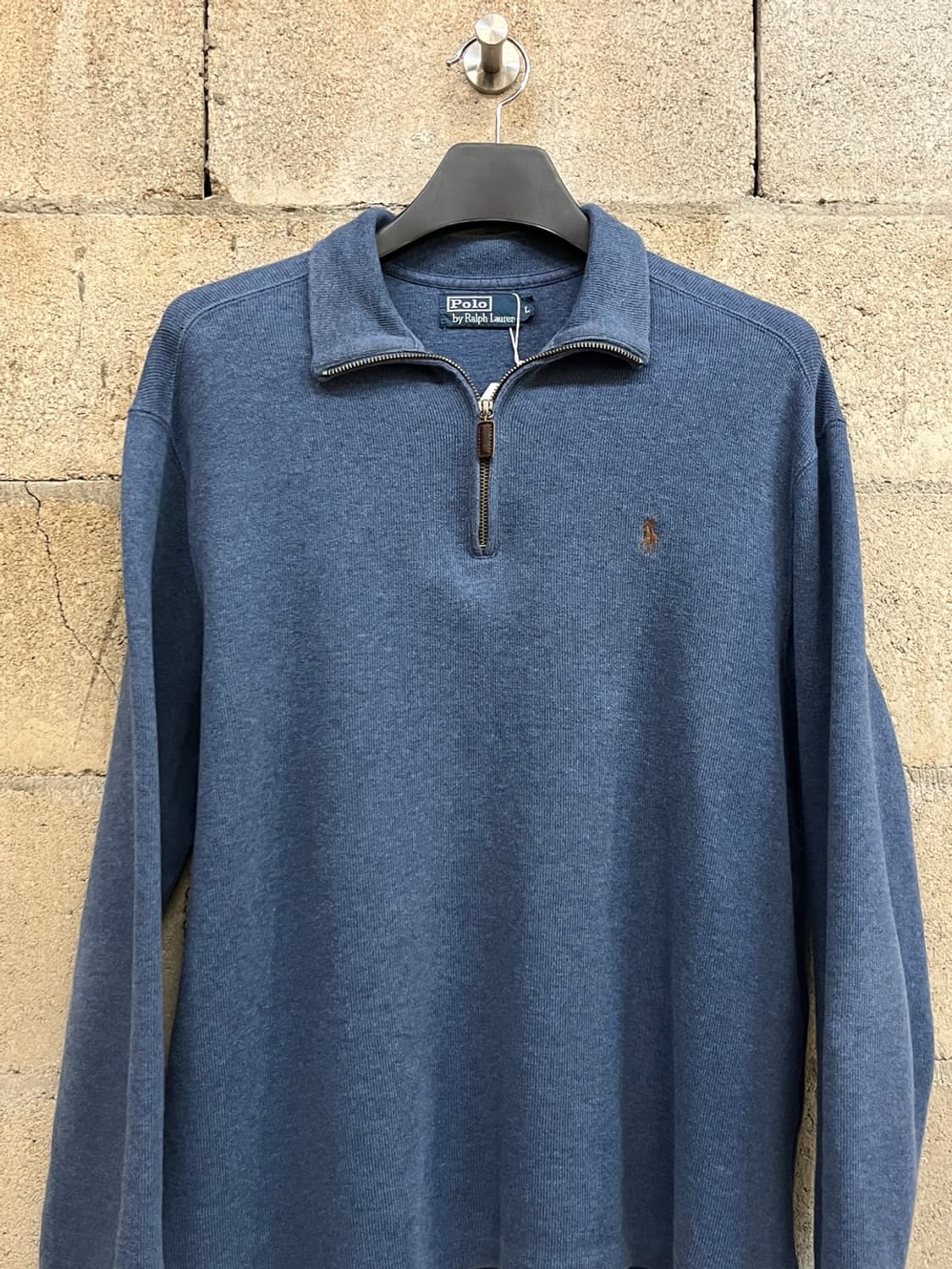 폴로 랄프 로렌 블루 하프 집업 니트 상품이미지2