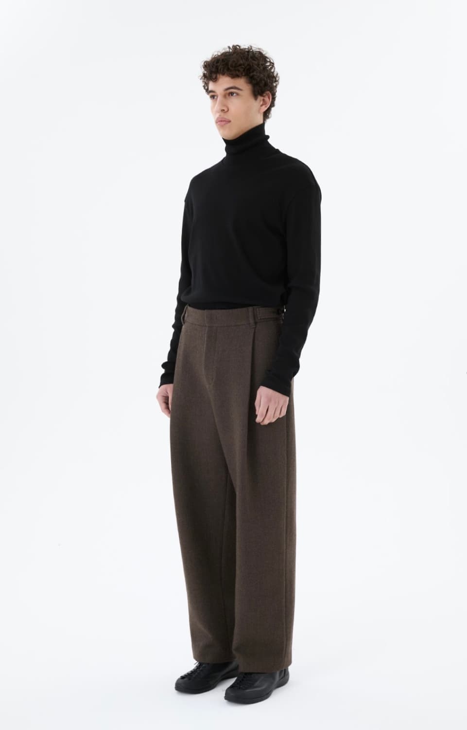 아모멘토 Wool Martin Pants 브라운 (XL) 상품이미지2