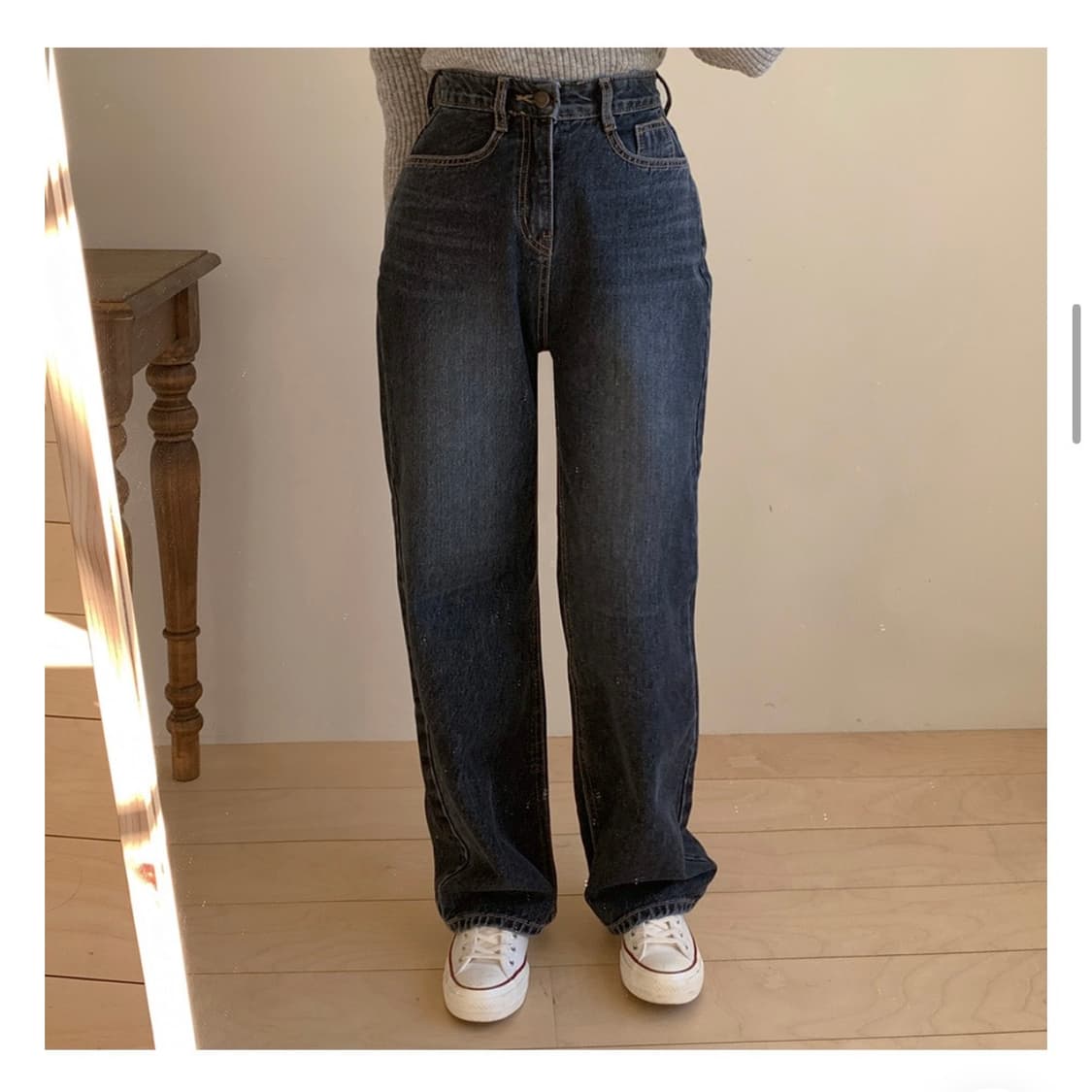 히니크 와이드 데님 팬츠 s 상품이미지2