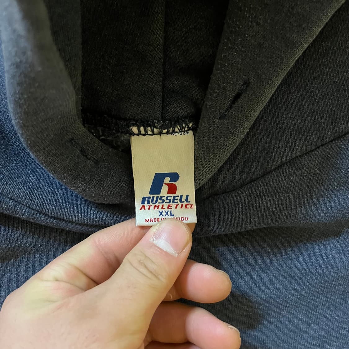 [XXL] 00s 빈티지 러셀 후드 다크 그레이 상품이미지2
