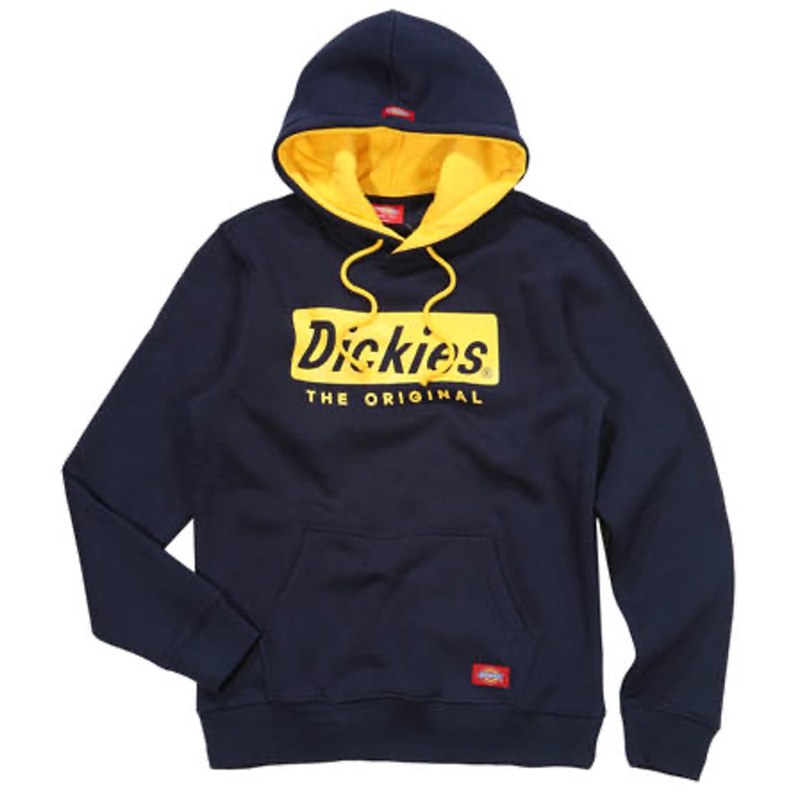 (구매) 디키즈 네이비 옐로우 배색 후드티 상품이미지1