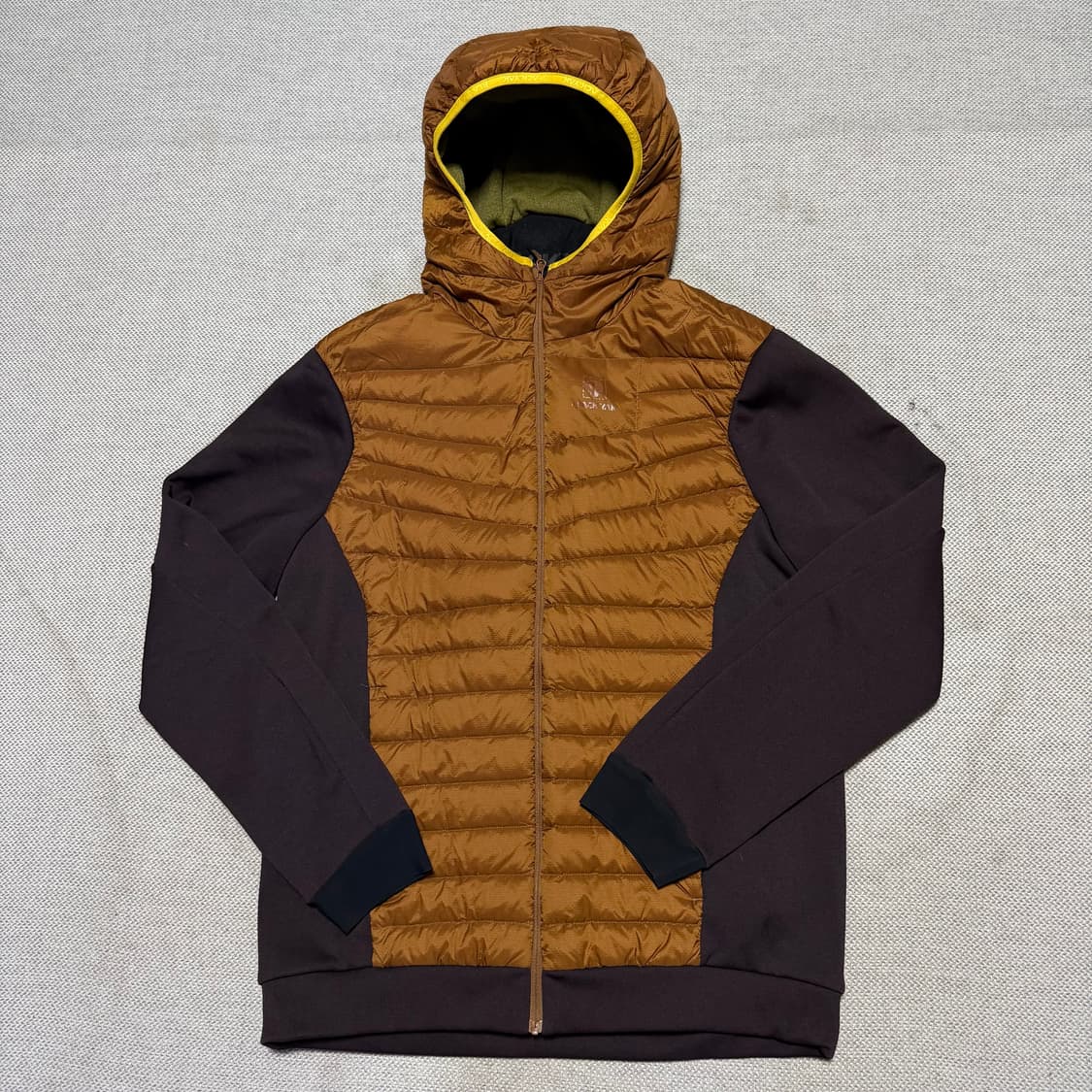 블랙야크 브라운 경량 후드 패딩 상품이미지1