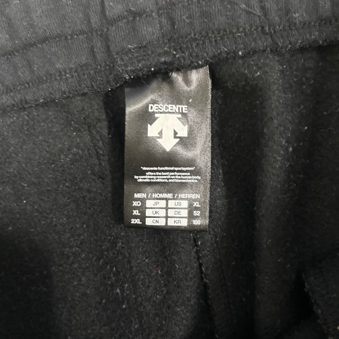 L 데상트 블랙 스웻 조거 팬츠 1210-2 상품이미지4