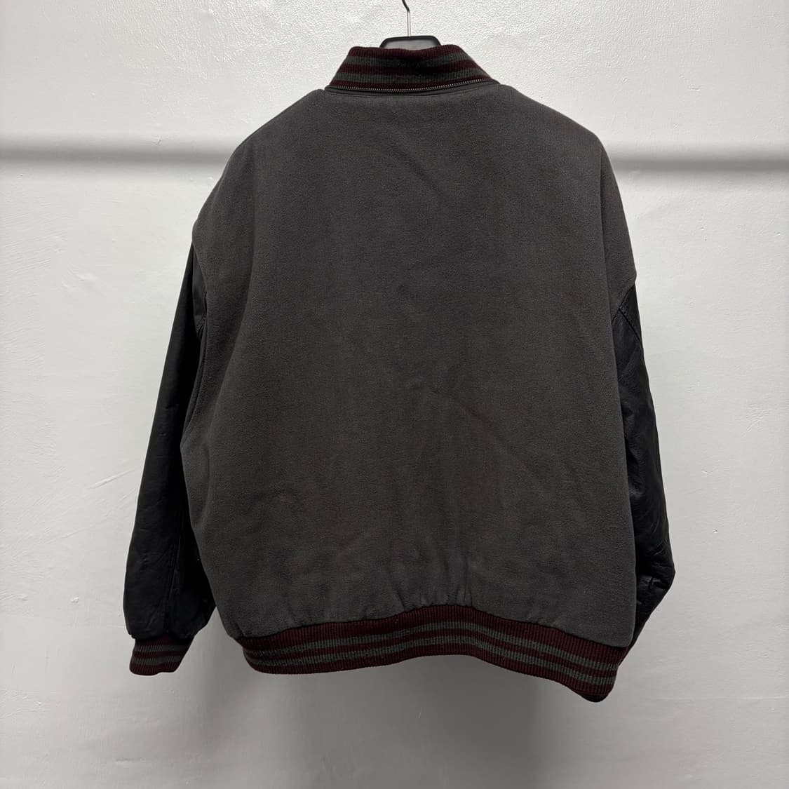 빈티지 울 레더 바시티 상품이미지2