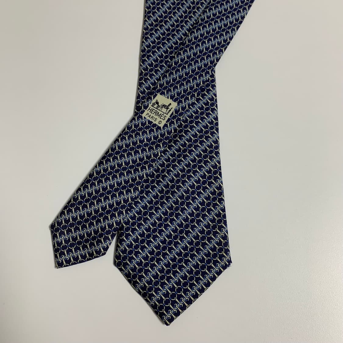 에르메스(HERMES) 명품 100실크넥타이 B+등급 8.3cm 상품이미지3