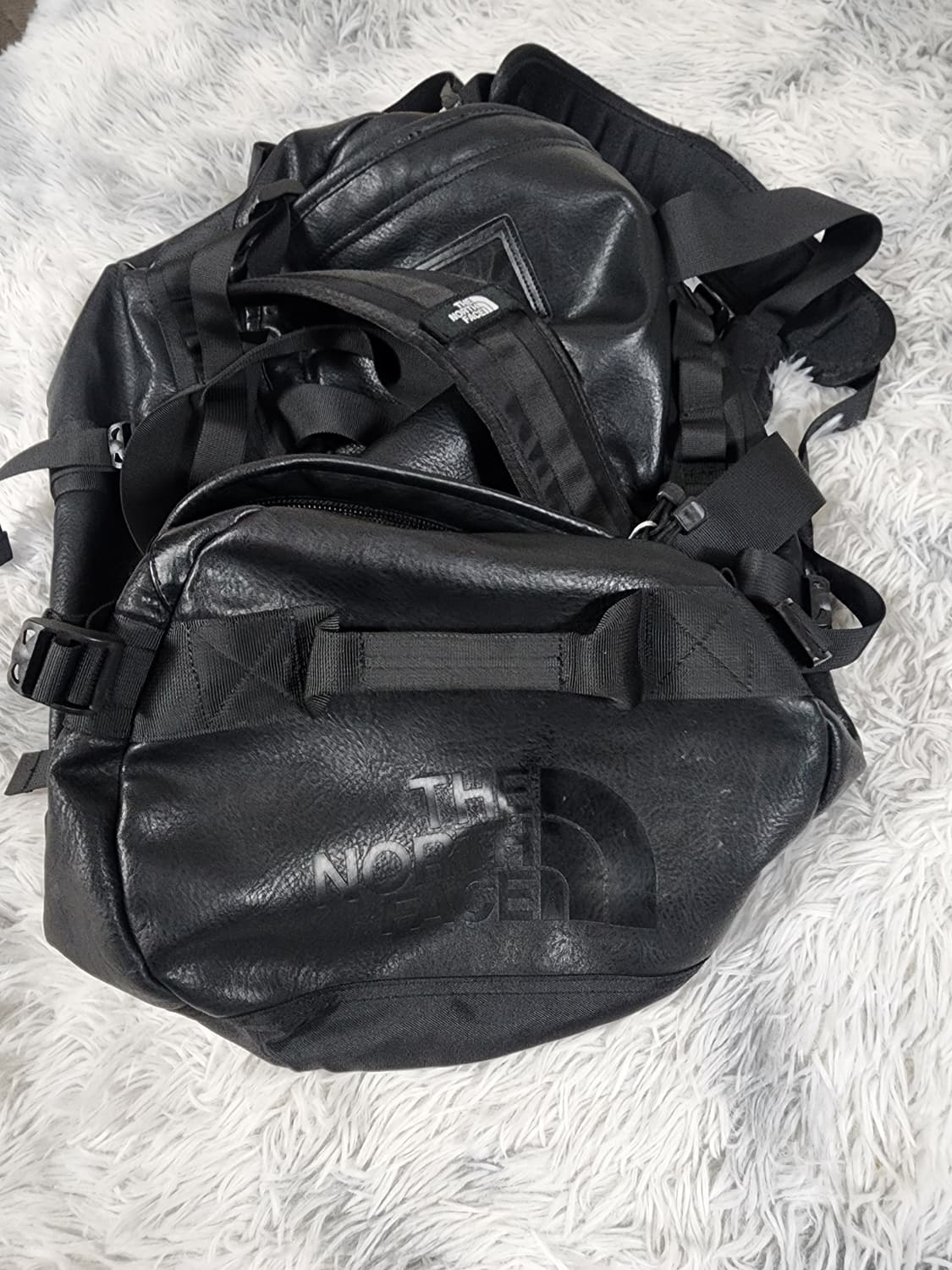 슈프림 x 노스페이스 가방 블랙 상품이미지3