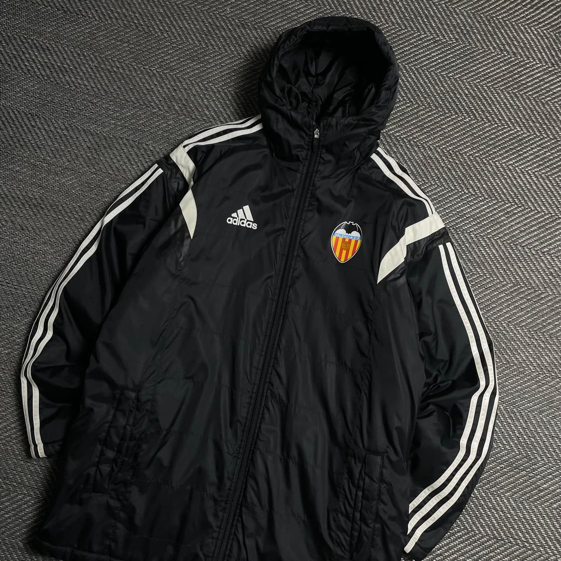 아디다스 FC 발렌시아 삼선 스트라이프 돕바 롱패딩y 5203 상품이미지1