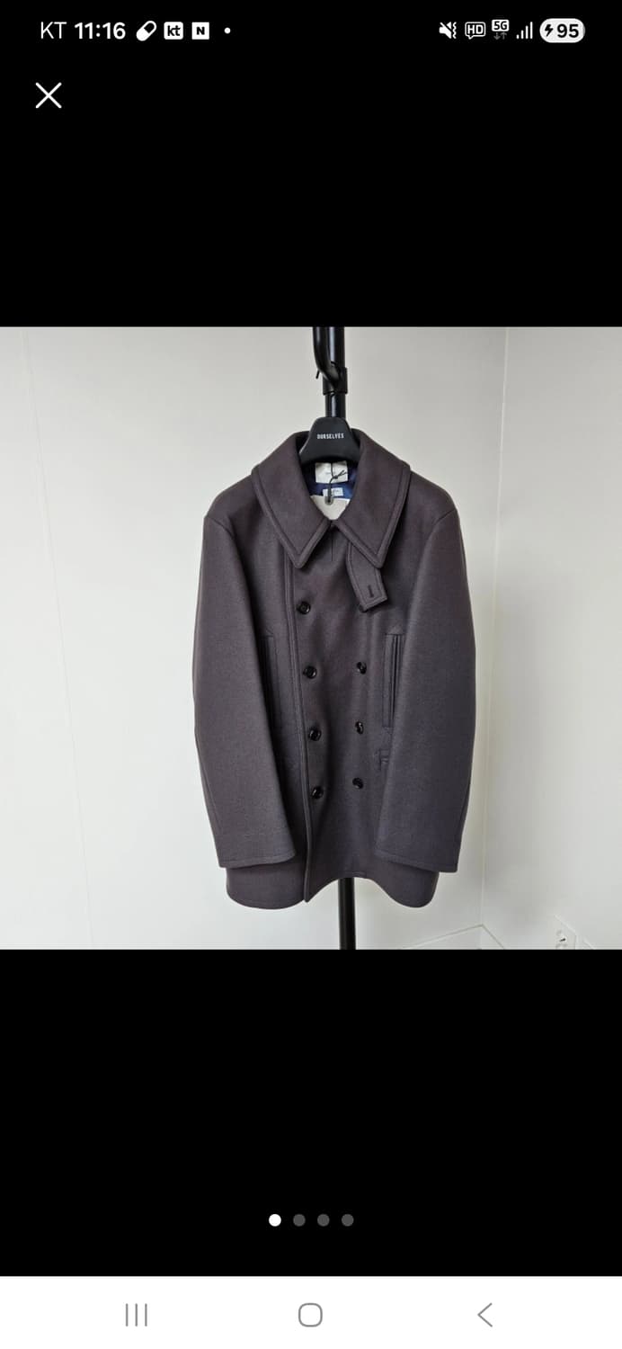 아워셀브스 X 서스테인 더스티퍼플 피코트 3사이즈 상품이미지1