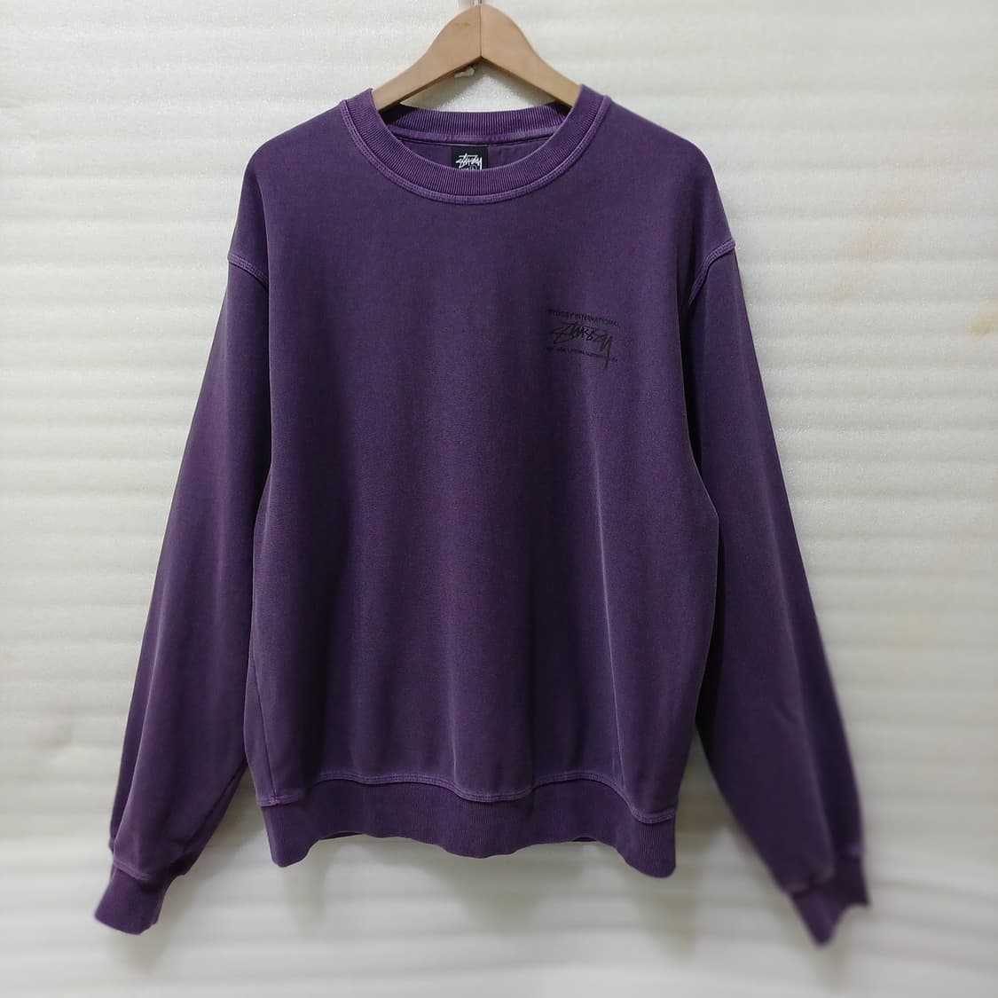 스투시 피그먼트 봄 가을 남성 맨투맨 라운드 티 XL 2XL 사랑봉봉 상품이미지2