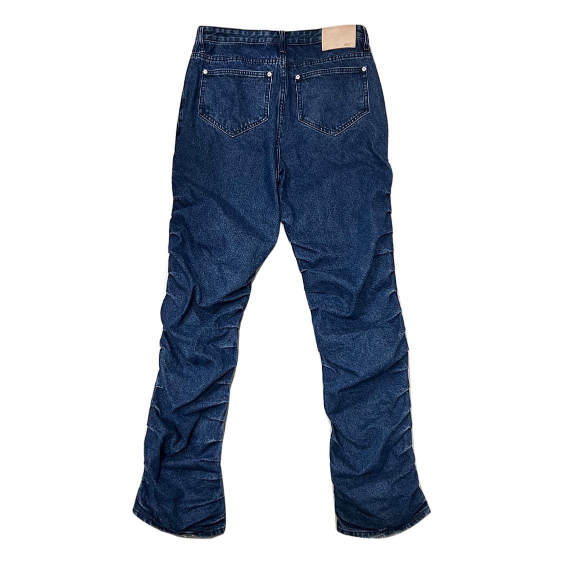 노매뉴얼 T.W 워시드 인디고 데님 팬츠 청바지 M 상품이미지3