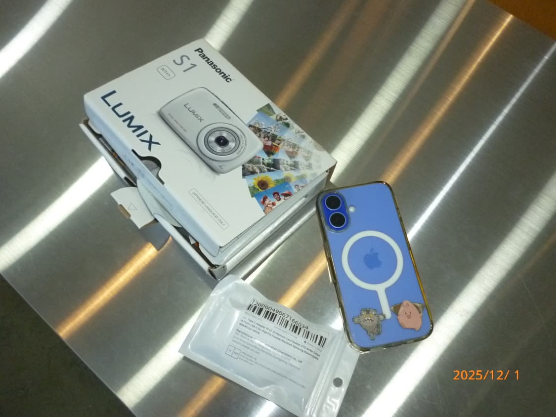 츄/풀박/날짜표시)파나소닉 루믹스 dmc-s1 화이트 빈티지디카 상품이미지10