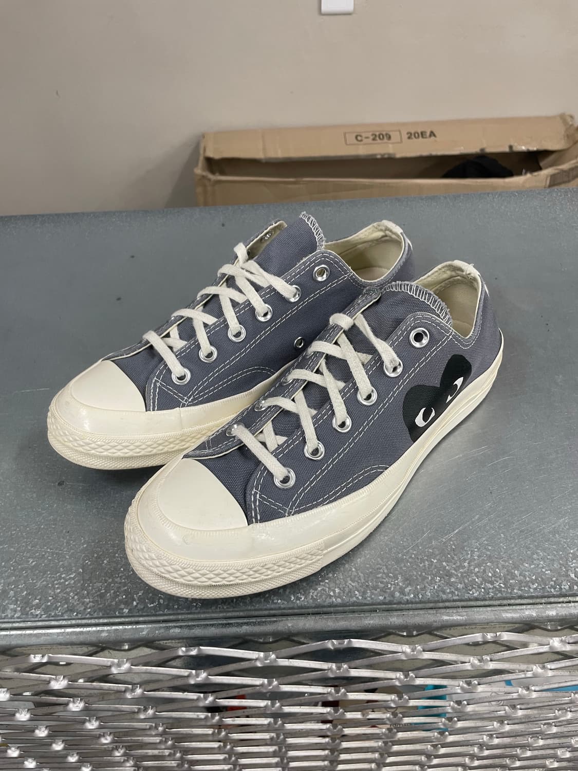 컨버스 X 꼼데 로우 그레이 260 상품이미지2