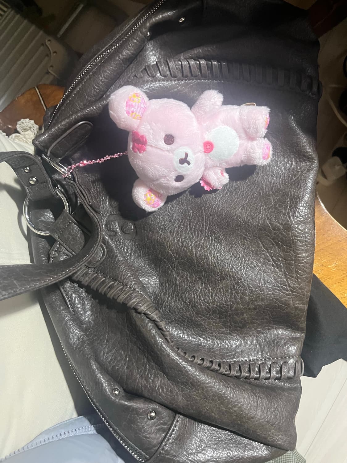 애즈온 보니타 빅백 브라운  상품이미지5