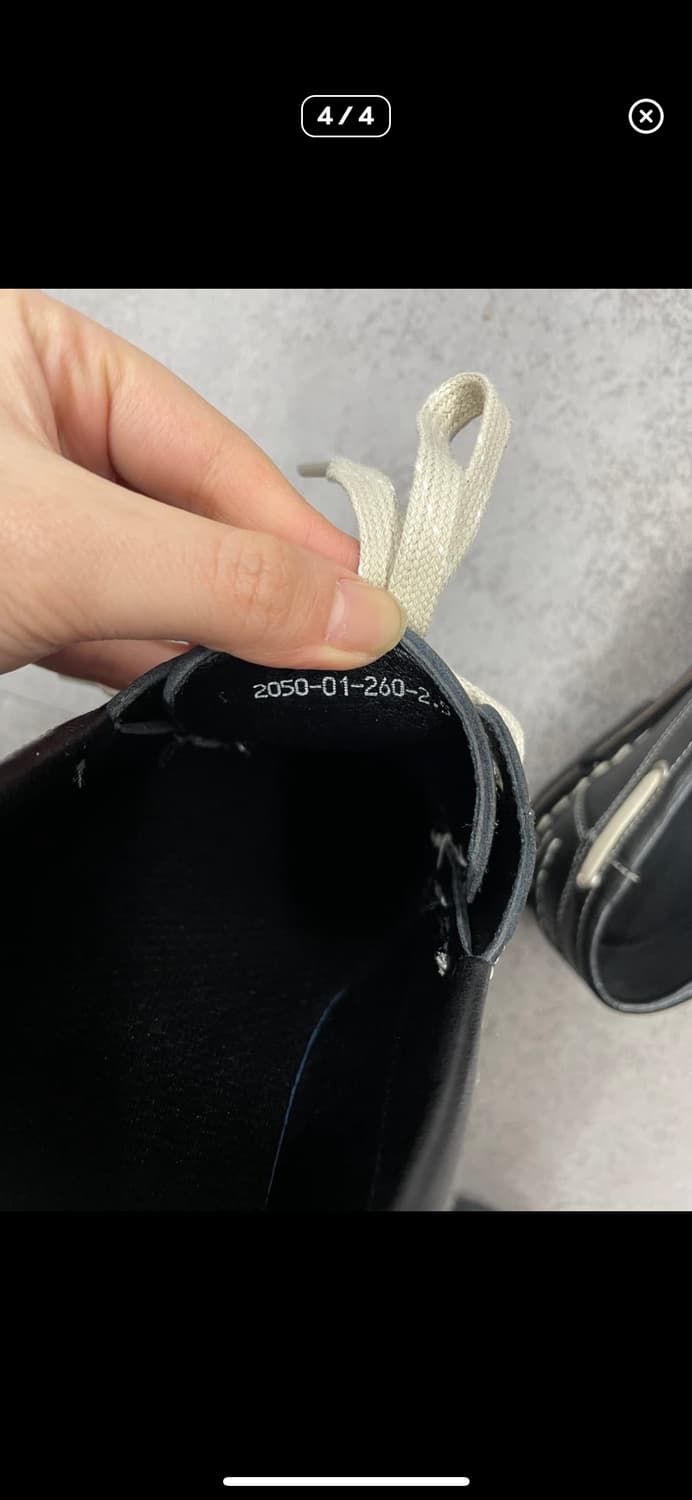 빈티지 캠퍼 에키 레이스업 블랙 레더 로파 A3460 상품이미지4