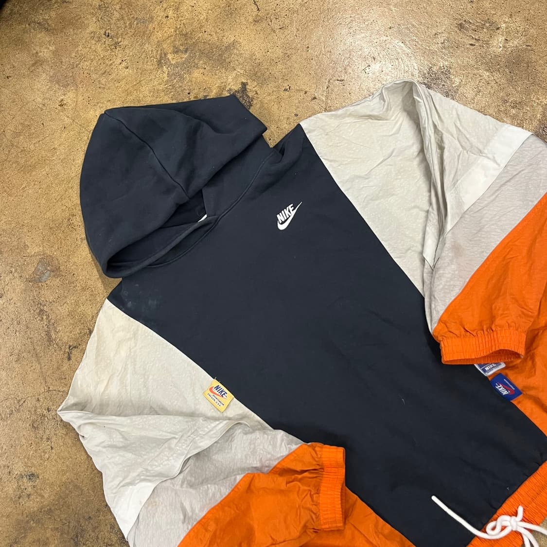 [정품/L] 나이키 컬러블록 후드 바람막이 b18 상품이미지1