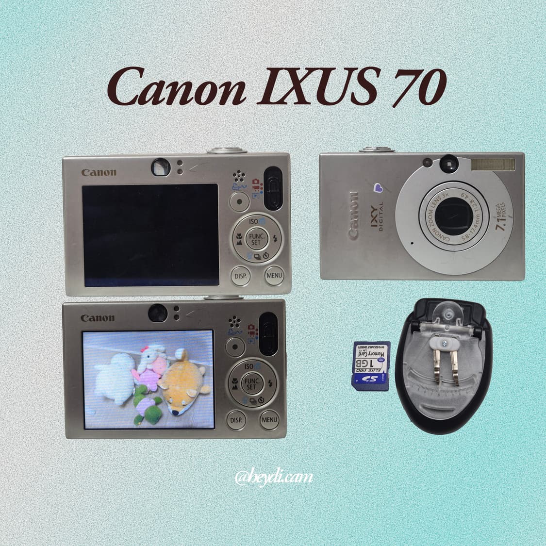 (강민경 아이브 리즈 은채) 캐논 ixus70실버 상품이미지2