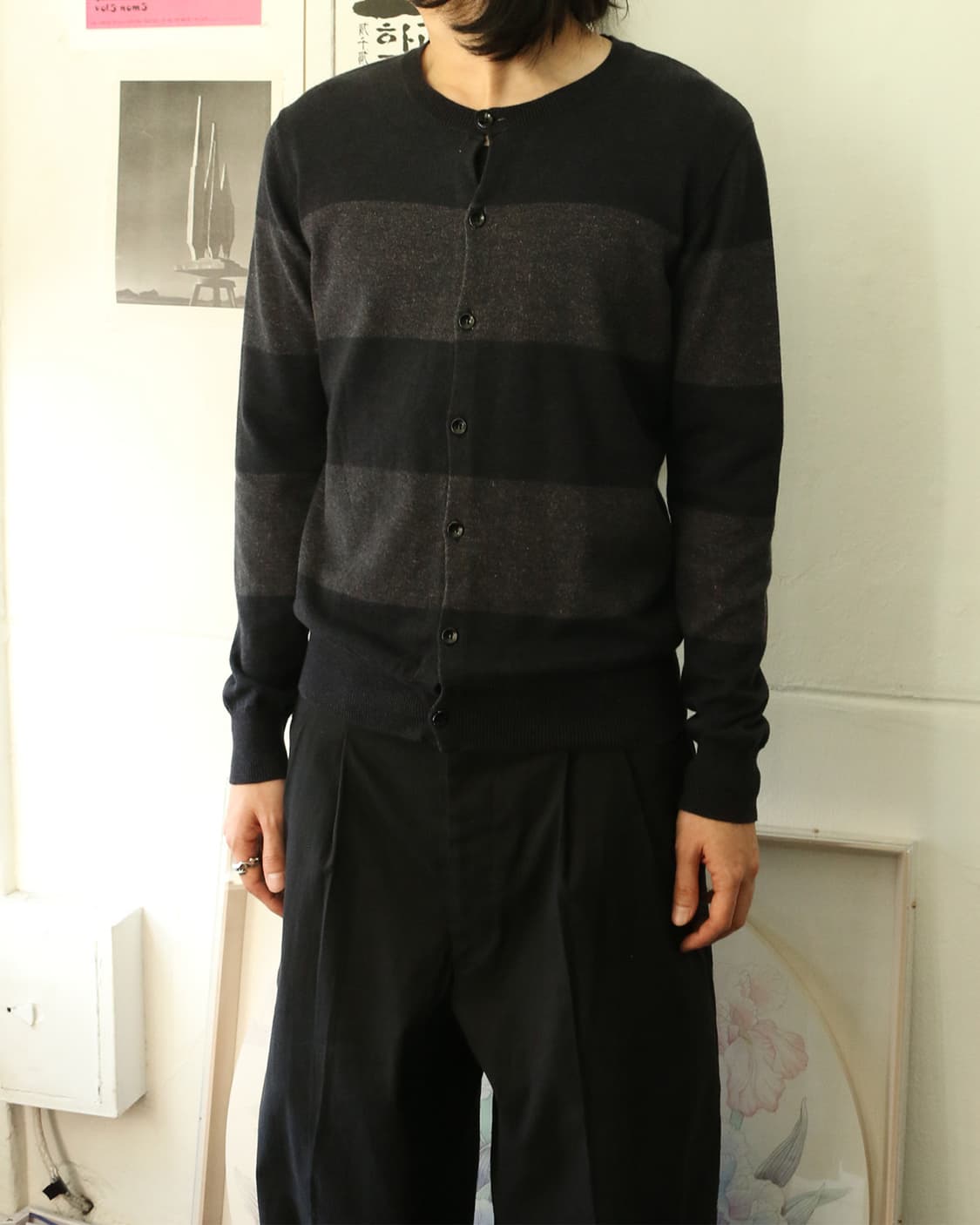 라드 뮤지션 스트라이프 니트 가디건  상품이미지3