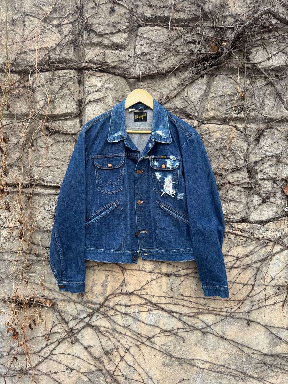 70s 랭글러 빈티지 126mj 124mj 데님 트러커 자켓 44 상품이미지1