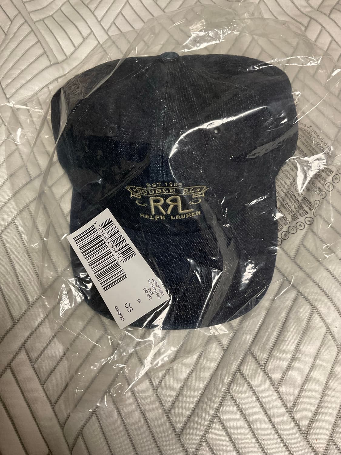 RRL 더블알엘 랜치 로고 데님 볼 캡 린스 상품이미지2