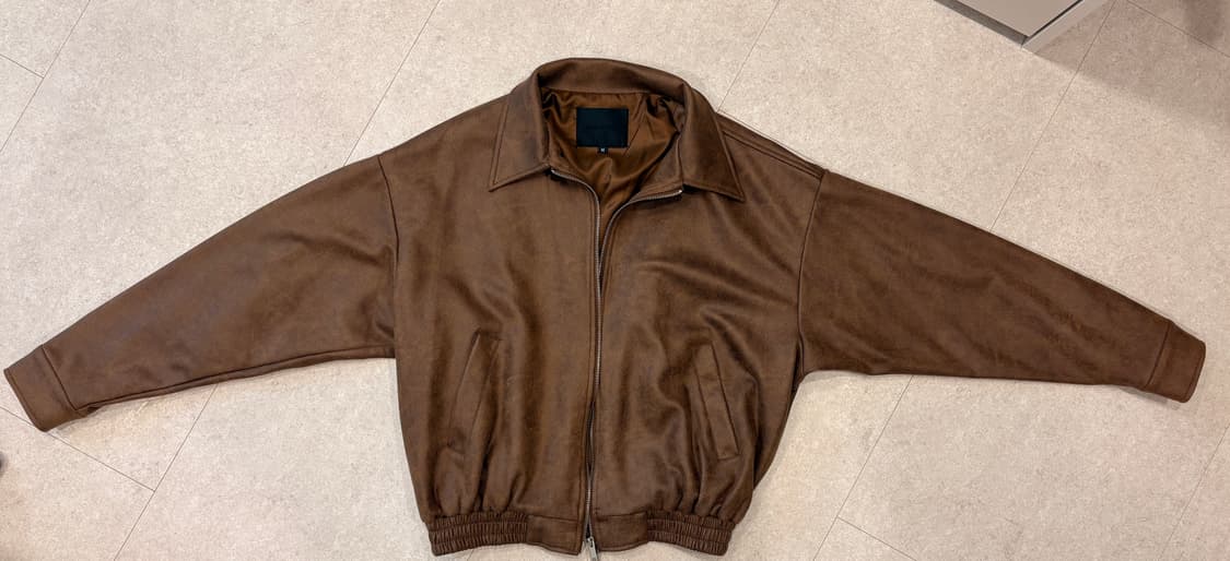 비건레더스웨이드  봄버자켓 판매합니다 상품이미지1