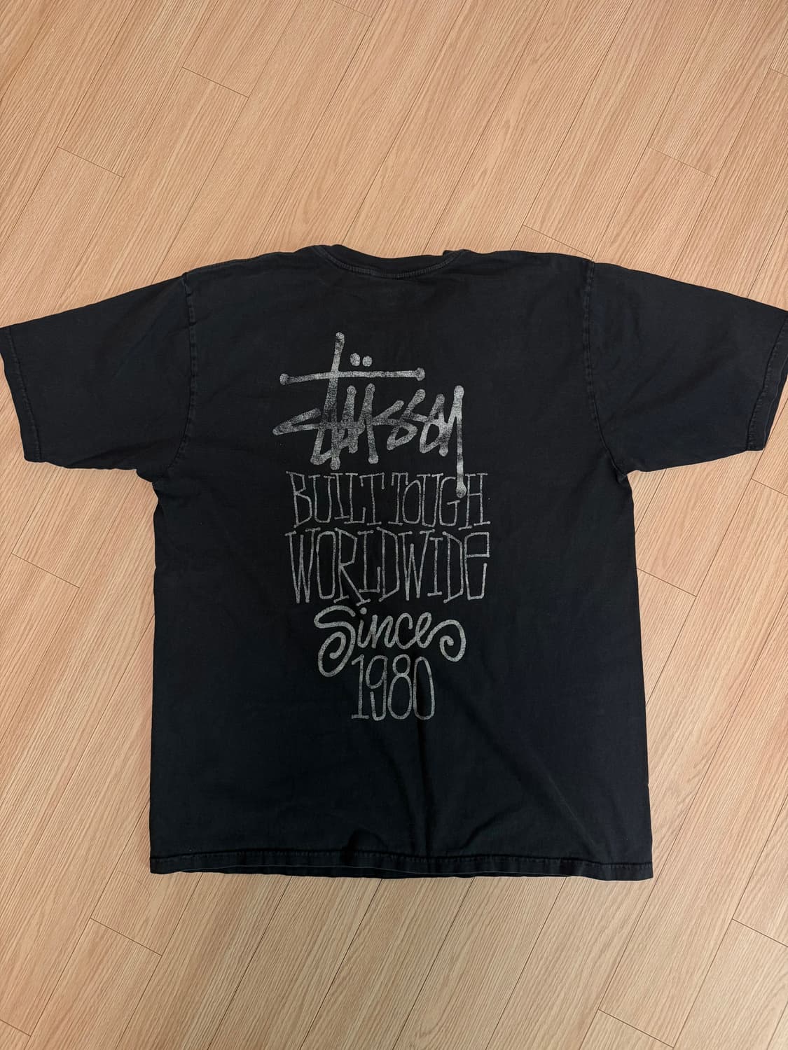 Stussy 스투시 빌트 터프 티셔츠 블랙 상품이미지1