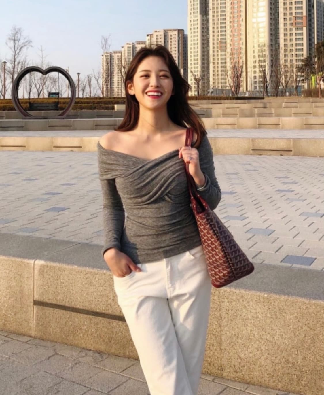 투웨이 오프숄더 티셔츠, 랩 티셔츠 상품이미지3