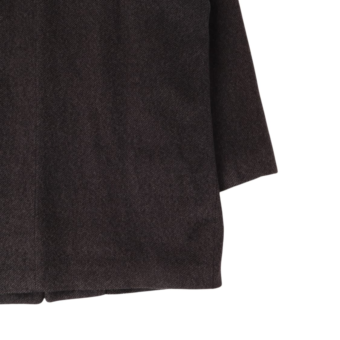 입생로랑 헤링본 ysl로고 울 하프 싱글 코트 상품이미지7