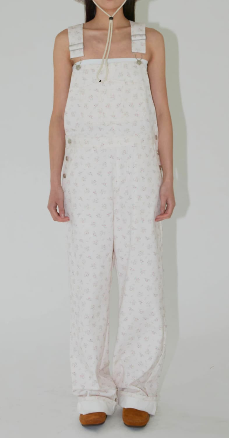 OWN MOOD 온무드 빈티지 플로랄 오버롤 상품이미지1