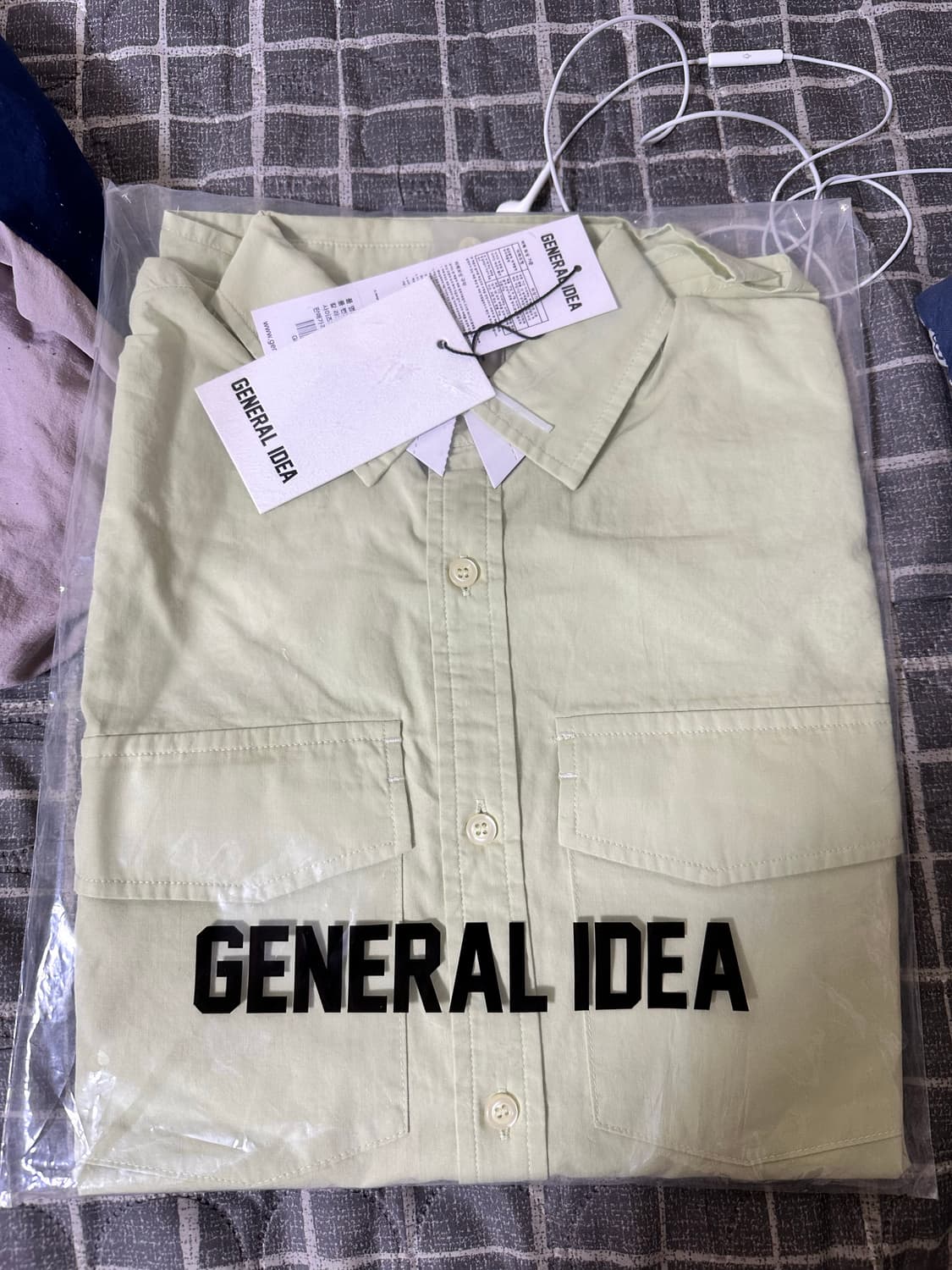 제너럴 아이디어 워시드 더블 포켓 셔츠 상품이미지2