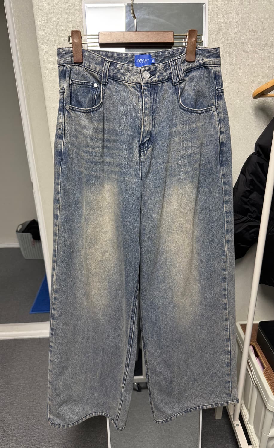 새상품) 데케트 와이드 데님팬츠 러스트브라운 상품이미지2