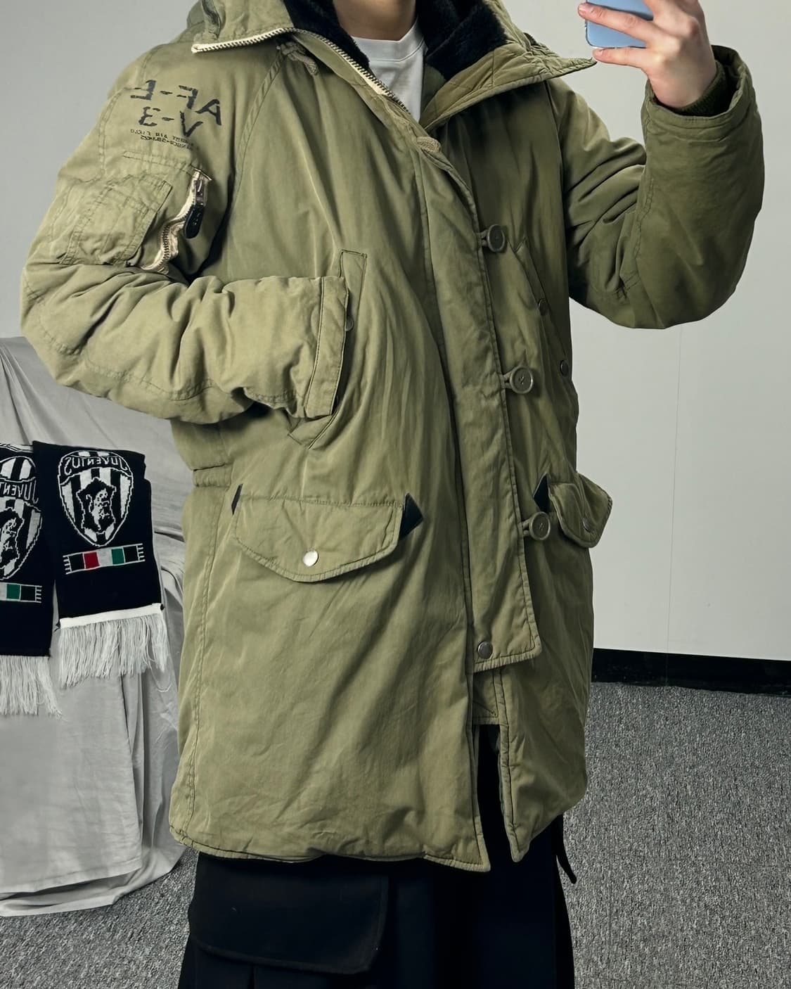 XTONZ 엑스톤즈 테스트 파일럿 헤비 파카 야상  상품이미지2