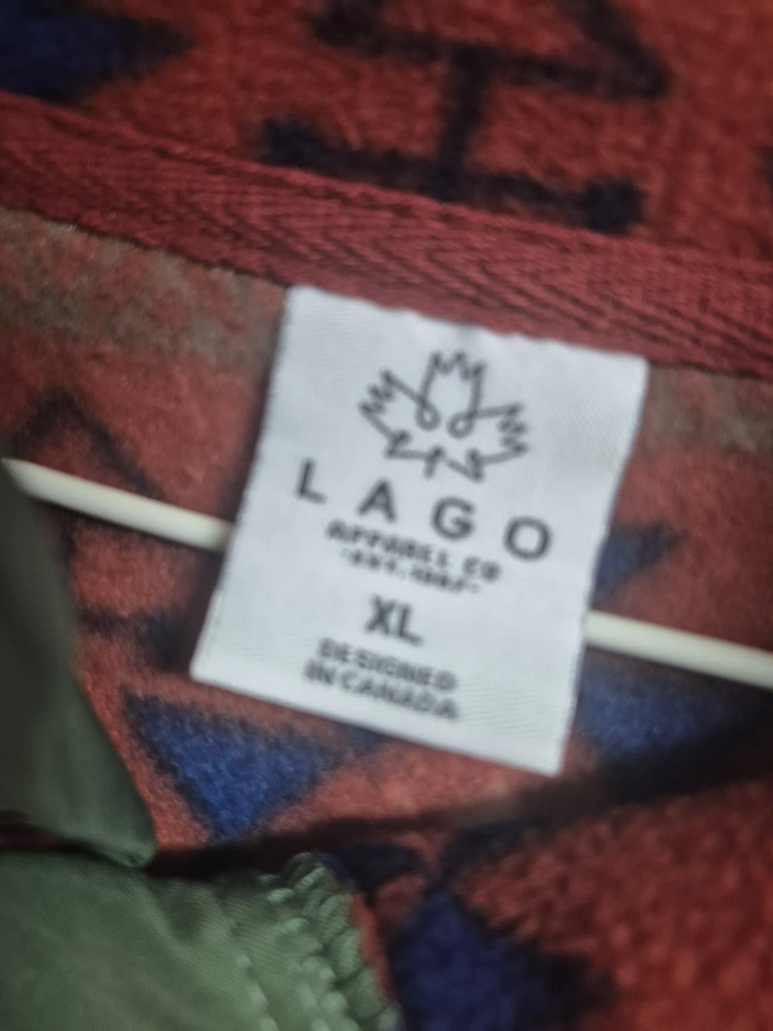 빈티지 캐나다 히피 에스닉 패턴 보헤미안 모리걸 후리스 아노락 집업 상품이미지3