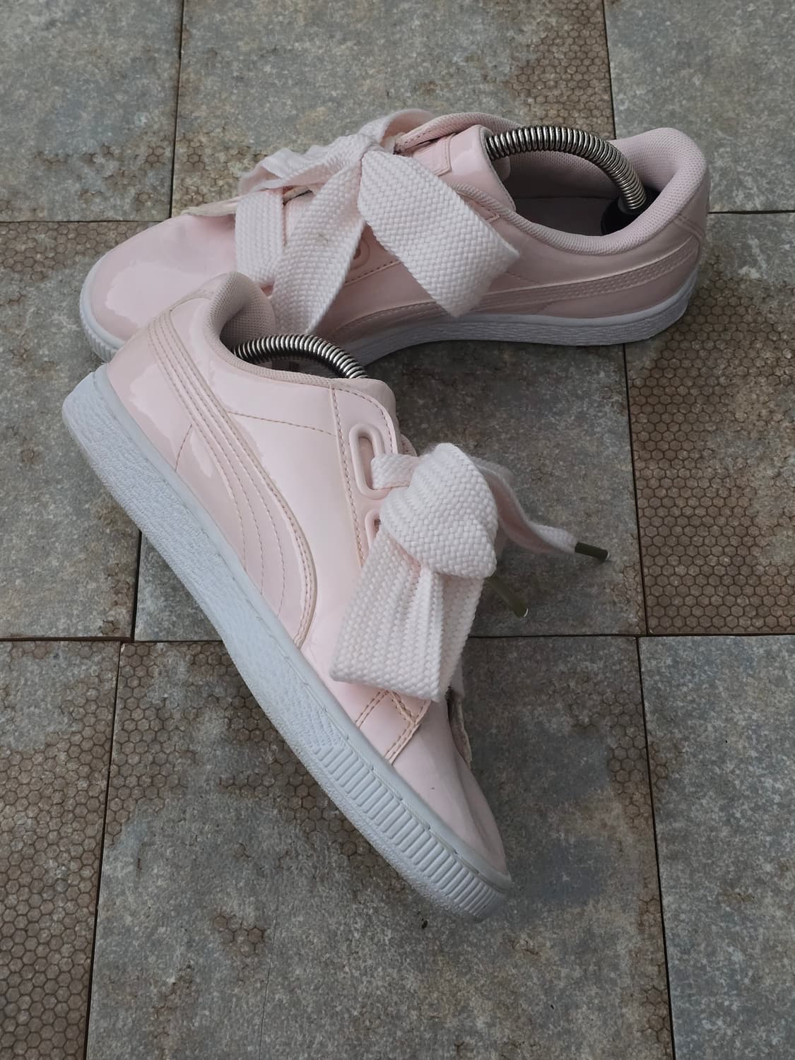 (230)푸마 하트 페이턴트 핑크 상품이미지4