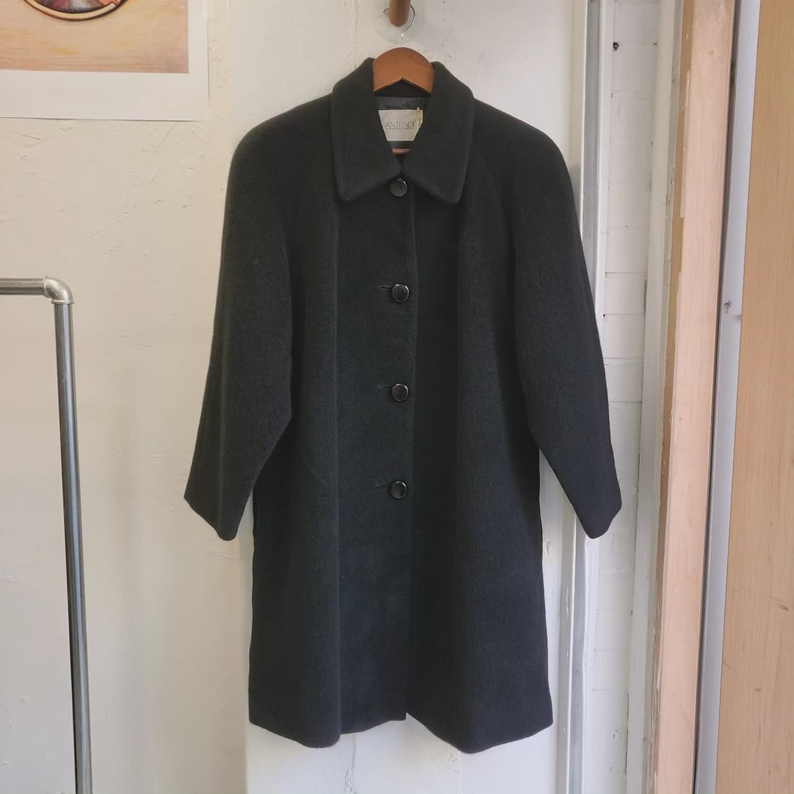 Antraci 울앙고라100 블랙 코트 상품이미지3