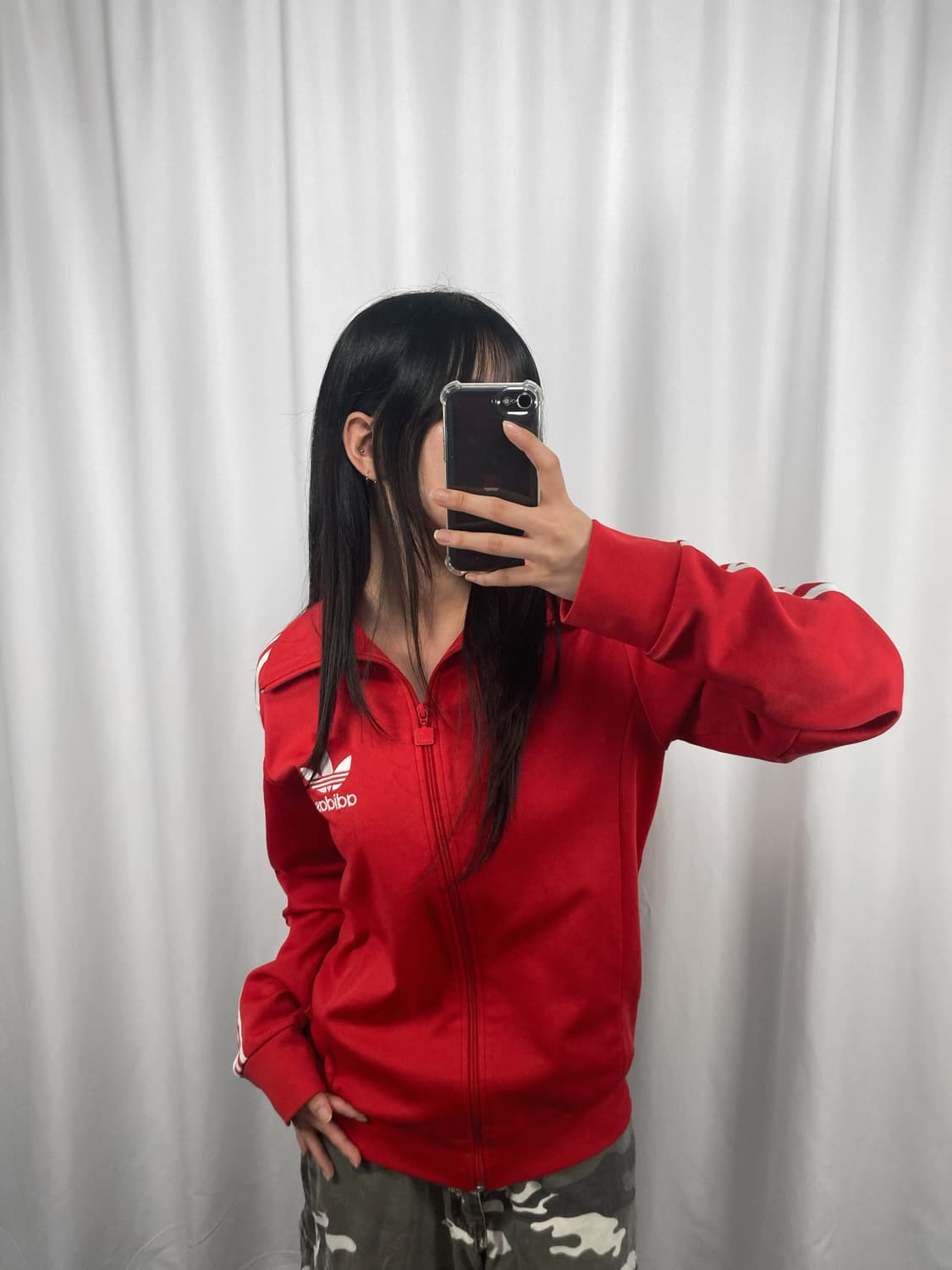 아디다스 레드 트랙탑 져지 상품이미지2